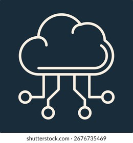 Cloud Computing trendy artwork design useful creative vector Illustration exquisite colorful background.eps