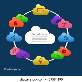 Cloud computing vector