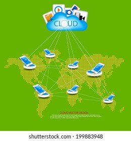 Cloud computing vector design