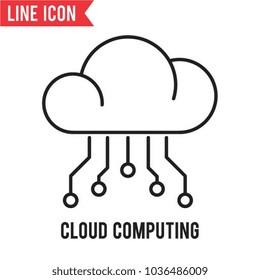 cloud computing vector icon
