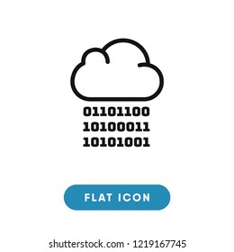 Cloud computing vector icon