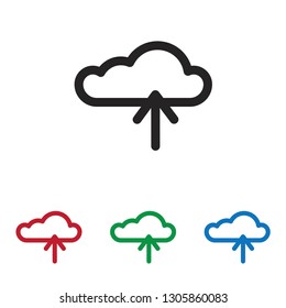 Cloud computing vector icon