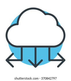 Cloud Computing Vector Icon