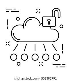 Cloud Computing Vector Icon