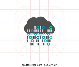 Cloud Computing Vector Icon