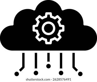 Cloud Computing vector icon. Can be used for printing, mobile and web applications.
