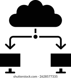 Cloud Computing vector icon. Can be used for printing, mobile and web applications.