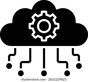 Cloud Computing vector icon. Can be used for printing, mobile and web applications.