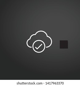 Cloud Computing vector icon. Cloud Computing concept stroke symbol design. Thin graphic elements vector illustration, outline pattern for your web site design, logo, UI. EPS 10.