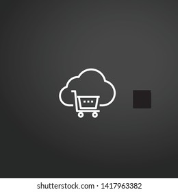 Cloud Computing vector icon. Cloud Computing concept stroke symbol design. Thin graphic elements vector illustration, outline pattern for your web site design, logo, UI. EPS 10.