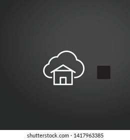 Cloud Computing vector icon. Cloud Computing concept stroke symbol design. Thin graphic elements vector illustration, outline pattern for your web site design, logo, UI. EPS 10.