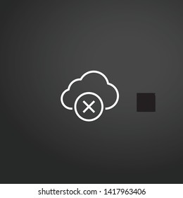 Cloud Computing vector icon. Cloud Computing concept stroke symbol design. Thin graphic elements vector illustration, outline pattern for your web site design, logo, UI. EPS 10.