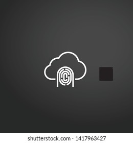 Cloud Computing vector icon. Cloud Computing concept stroke symbol design. Thin graphic elements vector illustration, outline pattern for your web site design, logo, UI. EPS 10.