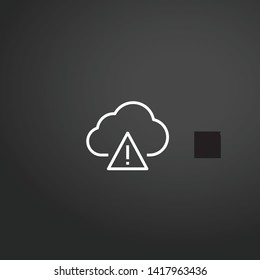 Cloud Computing vector icon. Cloud Computing concept stroke symbol design. Thin graphic elements vector illustration, outline pattern for your web site design, logo, UI. EPS 10.