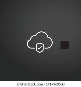 Cloud Computing vector icon. Cloud Computing concept stroke symbol design. Thin graphic elements vector illustration, outline pattern for your web site design, logo, UI. EPS 10.