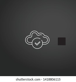 Cloud Computing vector icon. Cloud Computing concept stroke symbol design. Thin graphic elements vector illustration, outline pattern for your web site design, logo, UI. EPS 10.