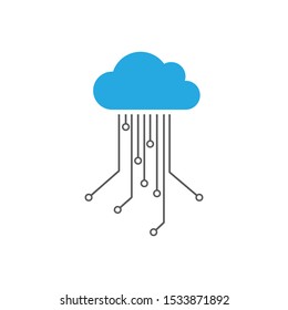 cloud computing vector icon design template