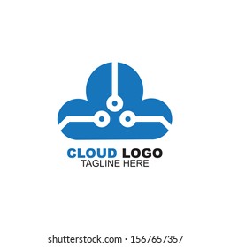 cloud computing vector icon design template
