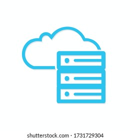 Cloud computing vector icon design