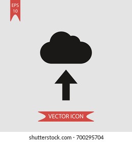 Cloud computing vector icon illustration symbol