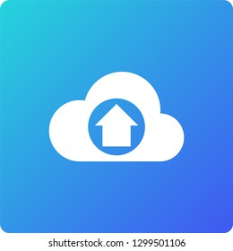 cloud computing vector icon. cloud computing single web icon on trendy gradient