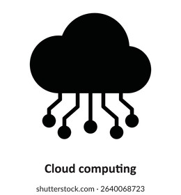 Cloud computing Vector Icon which can easily modify or edit