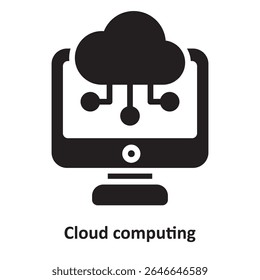 Cloud computing Vector Icon which can easily modify or edit
