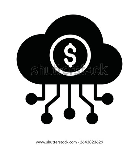Cloud computing Vector Icon which can easily modify or edit
