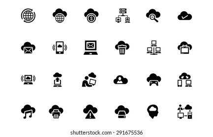 Cloud Computing Vector Icons 