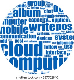 cloud computing vector illustration