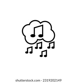 cloud computing vector type icon