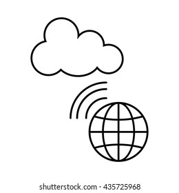 cloud concept design , vector