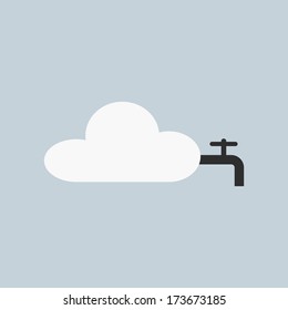 Cloud concept icon