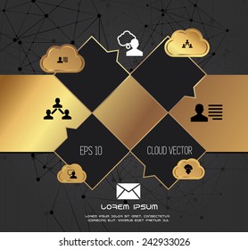 Cloud concept, vector