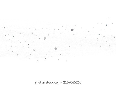 Cloud of confetti, light silver glitter round, white festive texture, vector