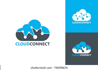 Cloud Connect Logo Template Design