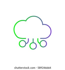 Cloud with connected channels or users