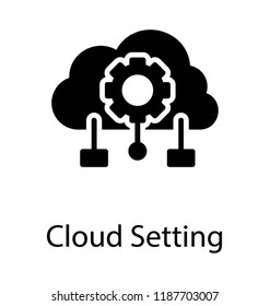 Cloud connected with gear and network known as cloud setting 