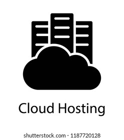 Cloud connected with networks known as cloud hosting 