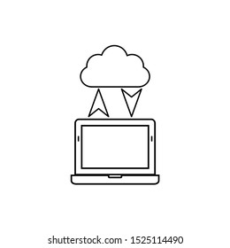 cloud connection icon. smart devices icon