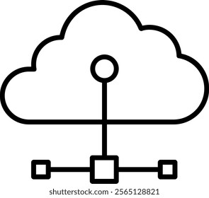 Cloud Connection Icon Symbol Art Sign