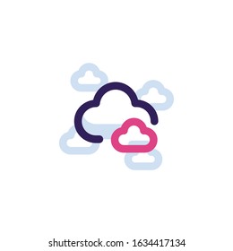 Cloud Connection Icon for Website, Presentation, Banner or other design