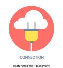 Cloud Connection and other icon concept