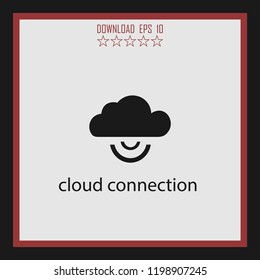 cloud connection  vector icon