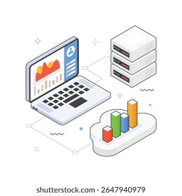 Cloud Connectivity Globe Vector isometric Illustration. EPS 10 file