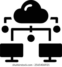 Cloud Connectivity and Network Connection Icon Set - Stock Vector Illustration.cloud connectivity and network connection icon set. Perfect for tech, IT, and cloud computing projects.