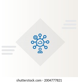 Cloud Consulting Services Icon Vector Design