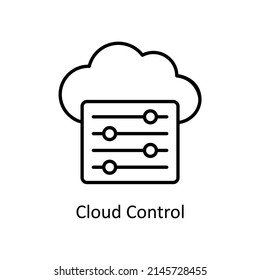 Cloud Control Vector Outline icons for your digital or print projects.