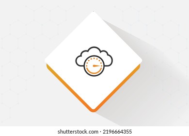 Cloud Cost Optimization icon vector design