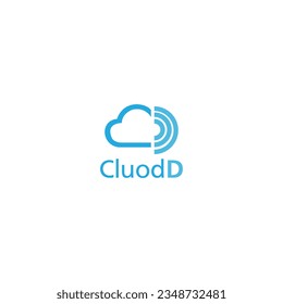 Cloud D logo design and creative logo design. d cloud logo design vector